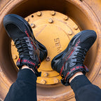 Comfy Steel Toe Safety Shoes for Men - Breathable, Non-Slip, Lace-Up Sneaker Boots for Hiking & Outdoor Activities - All-Season, EVA Insole, Fabric Upper, Round Toe, Casual Sports Style