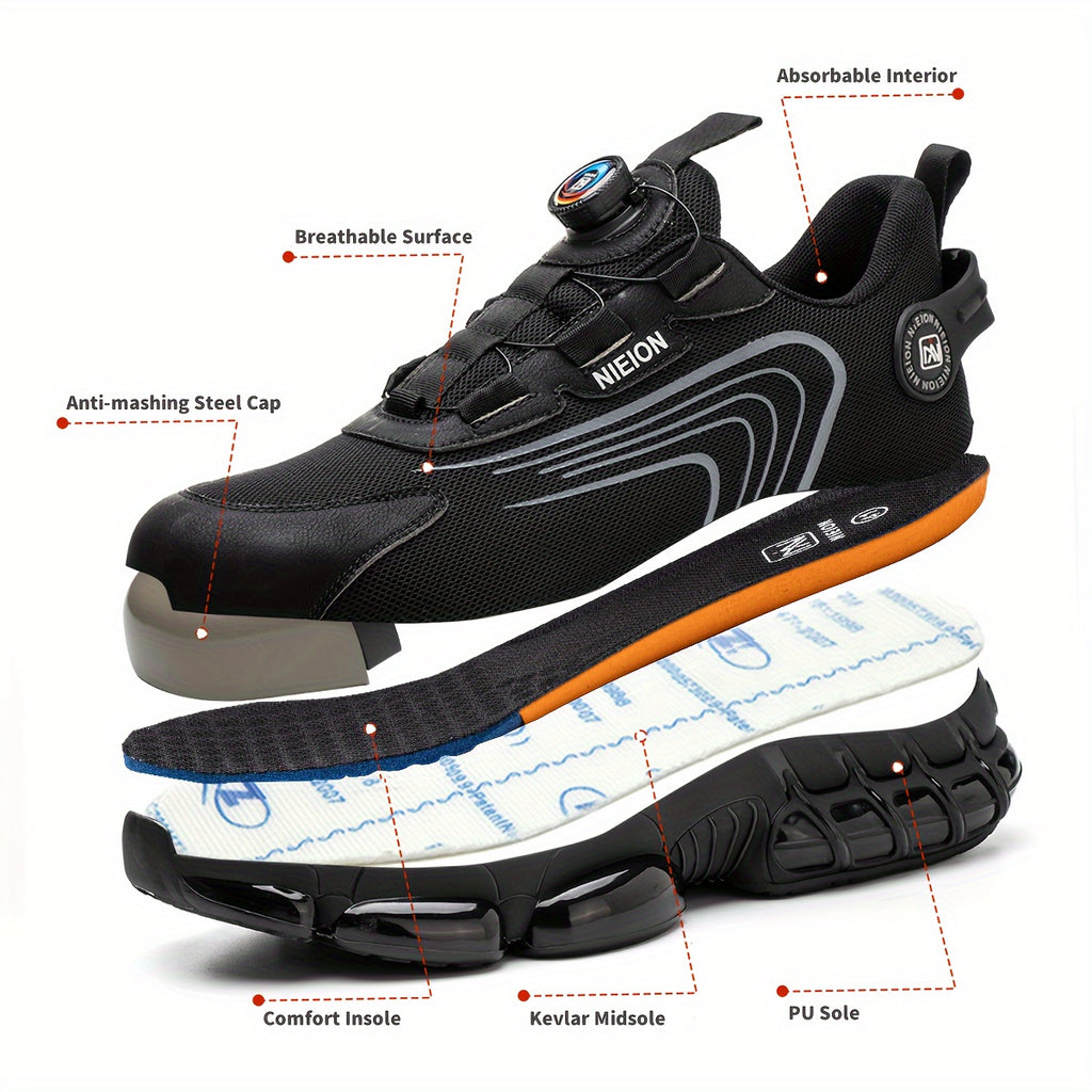 New Work Sneakers Protective Shoes Safety Industrial Puncture-Proof Anti-smash Steel Toe Shoes Men Safety Shoes Women Work Shoes