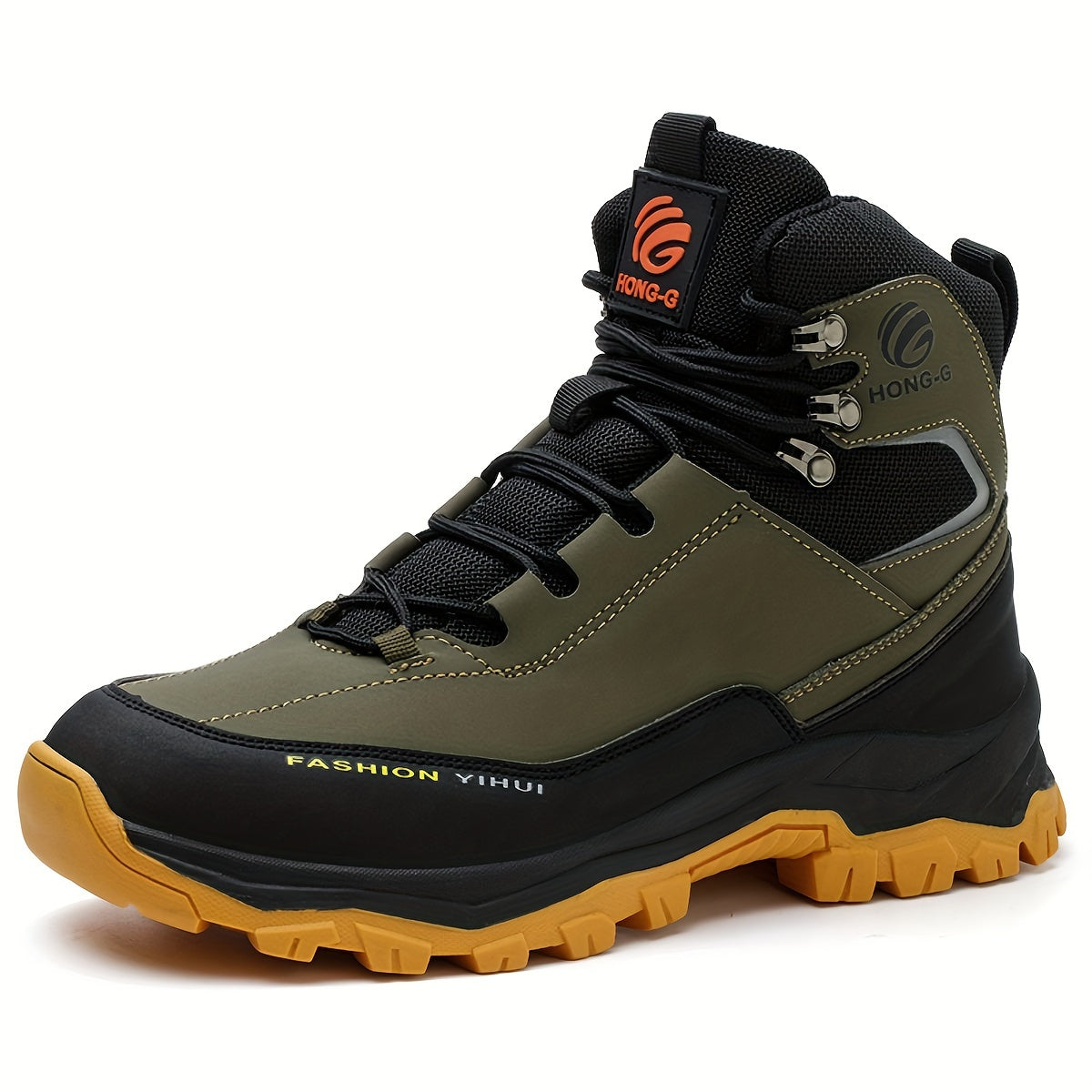 Men's Steel Toe High Top Work Boots Comfy Non Slip Vintage Lace Up Shoes For Men's Outdoor Work Out Activities Men Safety shoes