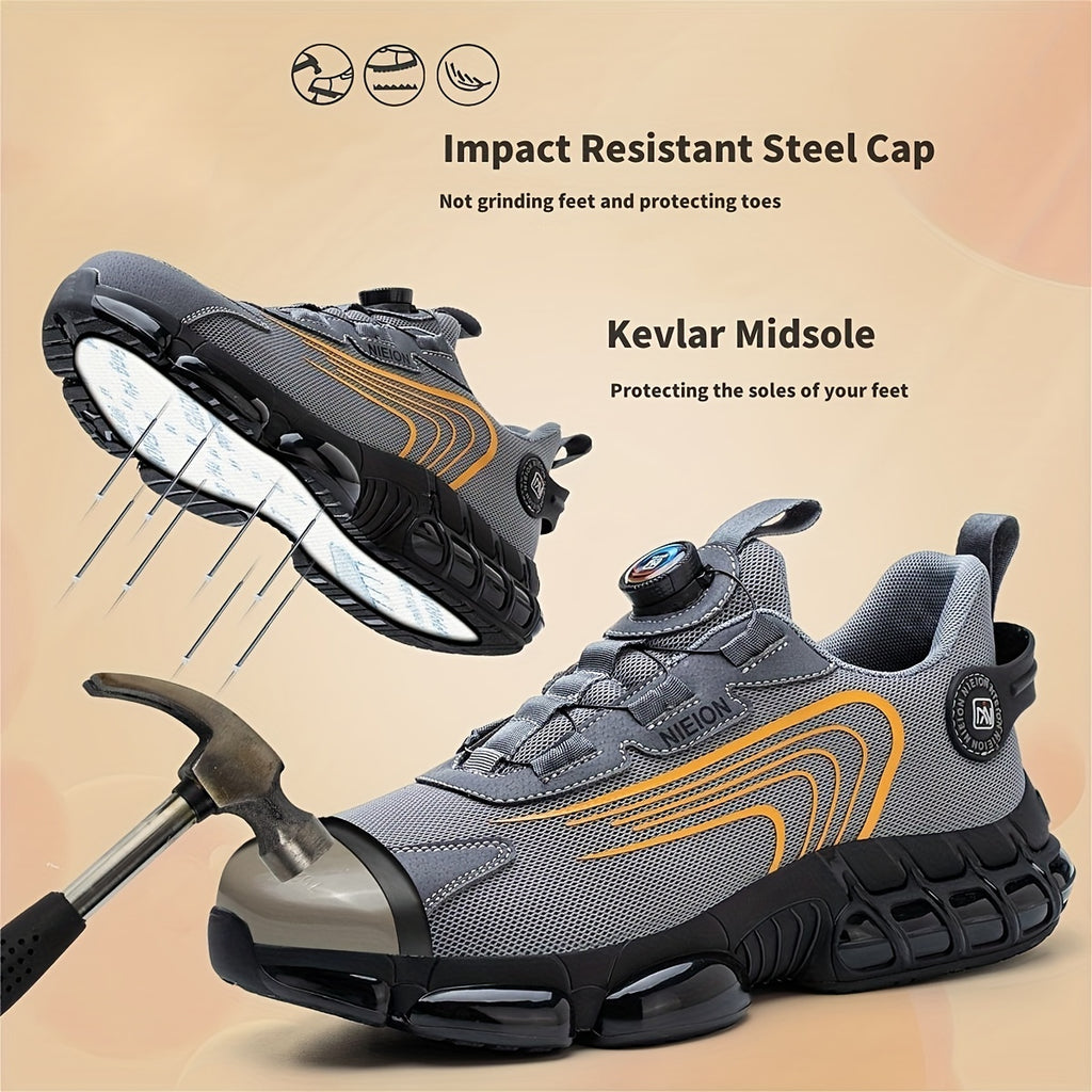 New Work Sneakers Protective Shoes Safety Industrial Puncture-Proof Anti-smash Steel Toe Shoes Men Safety Shoes Women Work Shoes