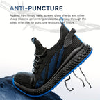 SPIEZ Unisex Safety Shoes With Composite Toe Cap, Puncture Proof Breathable Work Shoes For Men, Slip On Fashion Sneakers For Work And Daily Wear