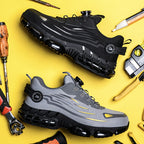 Buttoned Anti-Crush, Anti-Puncture, Comfortable, Breathable And Protective Safety Shoes