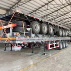 Best Price 30 Ton 40 Ton 50 Ton 2 Axles 3 Axles 4 Axles Flatbed Semi-Trailer Container Trailer 48 FT 40 FT 20 FT for Sale