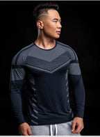 New Long Sleeve T Shirt Sport Men Gym Shirt Quick Dry Gym Fitness Training Running t shirt Men Workout T-Shirt Bodybuilding Tops