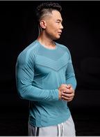 New Long Sleeve T Shirt Sport Men Gym Shirt Quick Dry Gym Fitness Training Running t shirt Men Workout T-Shirt Bodybuilding Tops