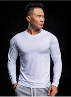 New Long Sleeve T Shirt Sport Men Gym Shirt Quick Dry Gym Fitness Training Running t shirt Men Workout T-Shirt Bodybuilding Tops