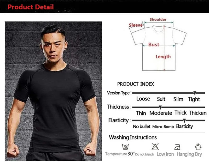 Short Sleeve Gym Shirt for Men, Workout Tees, Sport T Shirt, High Quality, Running Shirt, Fitness Sportswear, On Promotion