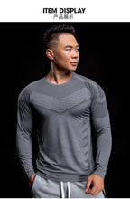 New Long Sleeve T Shirt Sport Men Gym Shirt Quick Dry Gym Fitness Training Running t shirt Men Workout T-Shirt Bodybuilding Tops