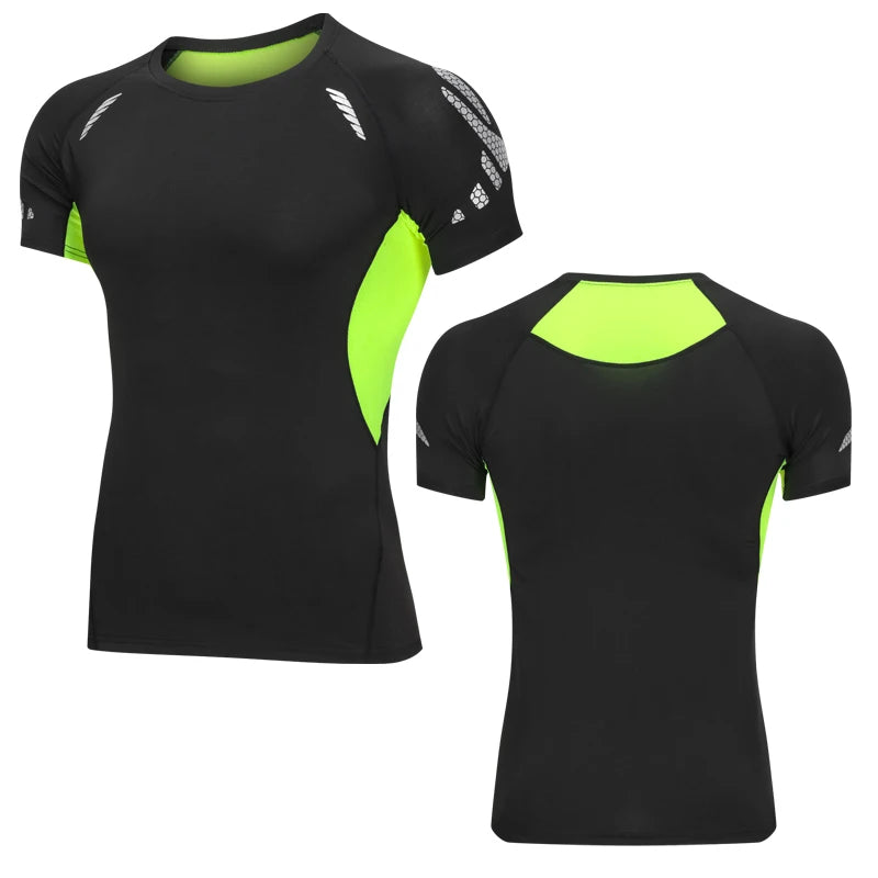 Short Sleeve Gym Shirt for Men, Workout Tees, Sport T Shirt, High Quality, Running Shirt, Fitness Sportswear, On Promotion