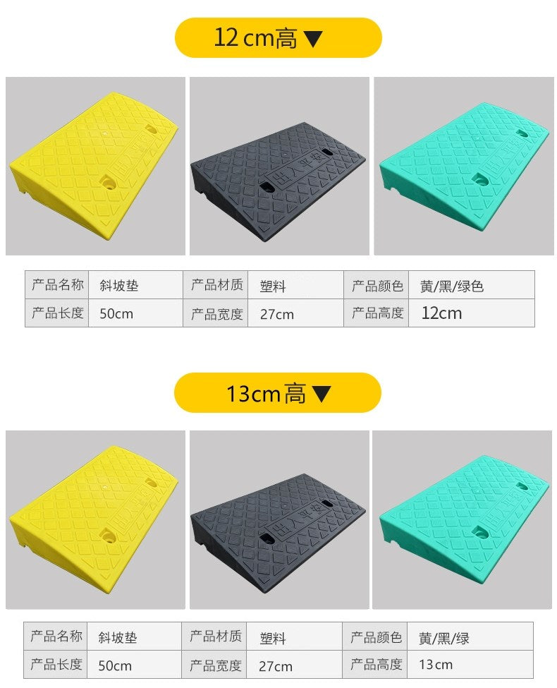 Portable Car Wheel Driveway Ramps Anti-Slip Wheel Chock Heavy Duty Threshold Ramp Kit For Car Trailer Truck Bike Accessories