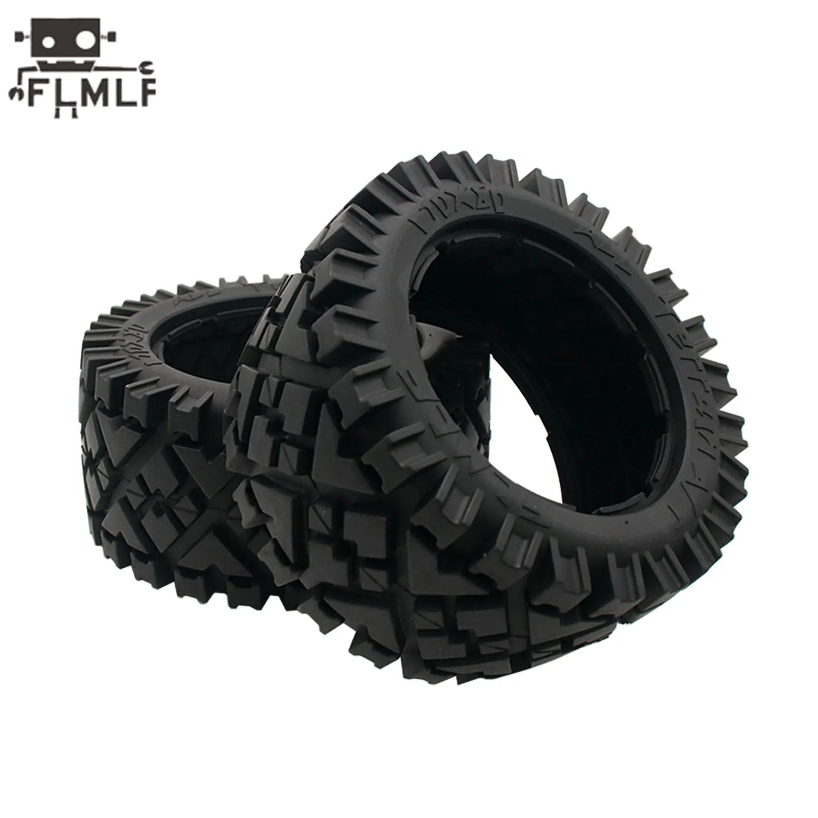 Rc Car All Terrain Wheel Tires Rear or Front Tyre Skin Without Inner Foam for 1/5 HPI ROFUN BAHA ROVAN KM BAJA 5B SS Truck Parts