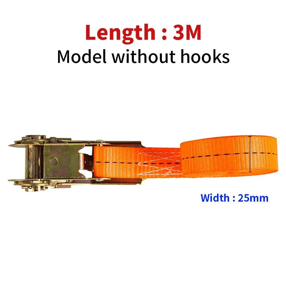 Ratchet Straps 1/3/5/10 Meter Claw Lorry Lashing Handy Straps Thickened Car Strapping Belt Tensioner Binding Strapping Tensioner