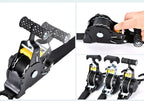 Automatic Ratchet Strap Retractable Tensioner Strap Luggage Cargo Tie-Down Rope Motorcycle Strap Fastening Polyester Strap