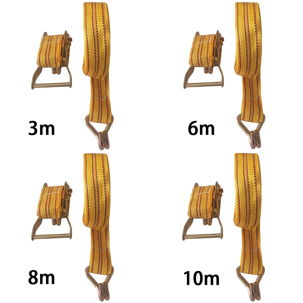 Ratchet Straps 3/6/8/10 Meter Claw Lorry Lashing Handy Straps Thickened Car Strapping Belt Tensioner Binding Strapping Tensioner