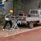 300KG Capacity Heavy Duty Folding Hand Truck Durable Utility Cart for Moving Electric Hand Truck Hydraulic Lift Table Cart