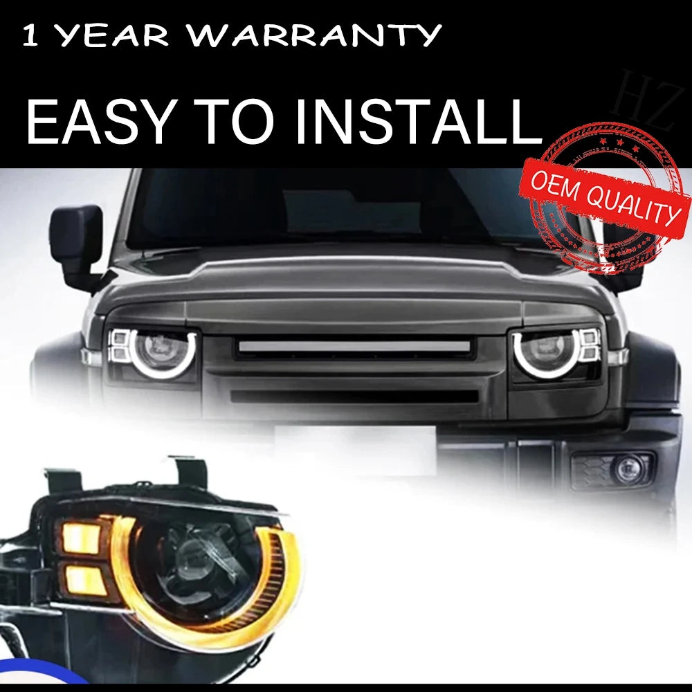 Headlight Car For Great WEY Tank 300 2021-2024 автомобильные товары Lens Hella Hid H7 12V LED DRL Xenon Car supplies Accessories