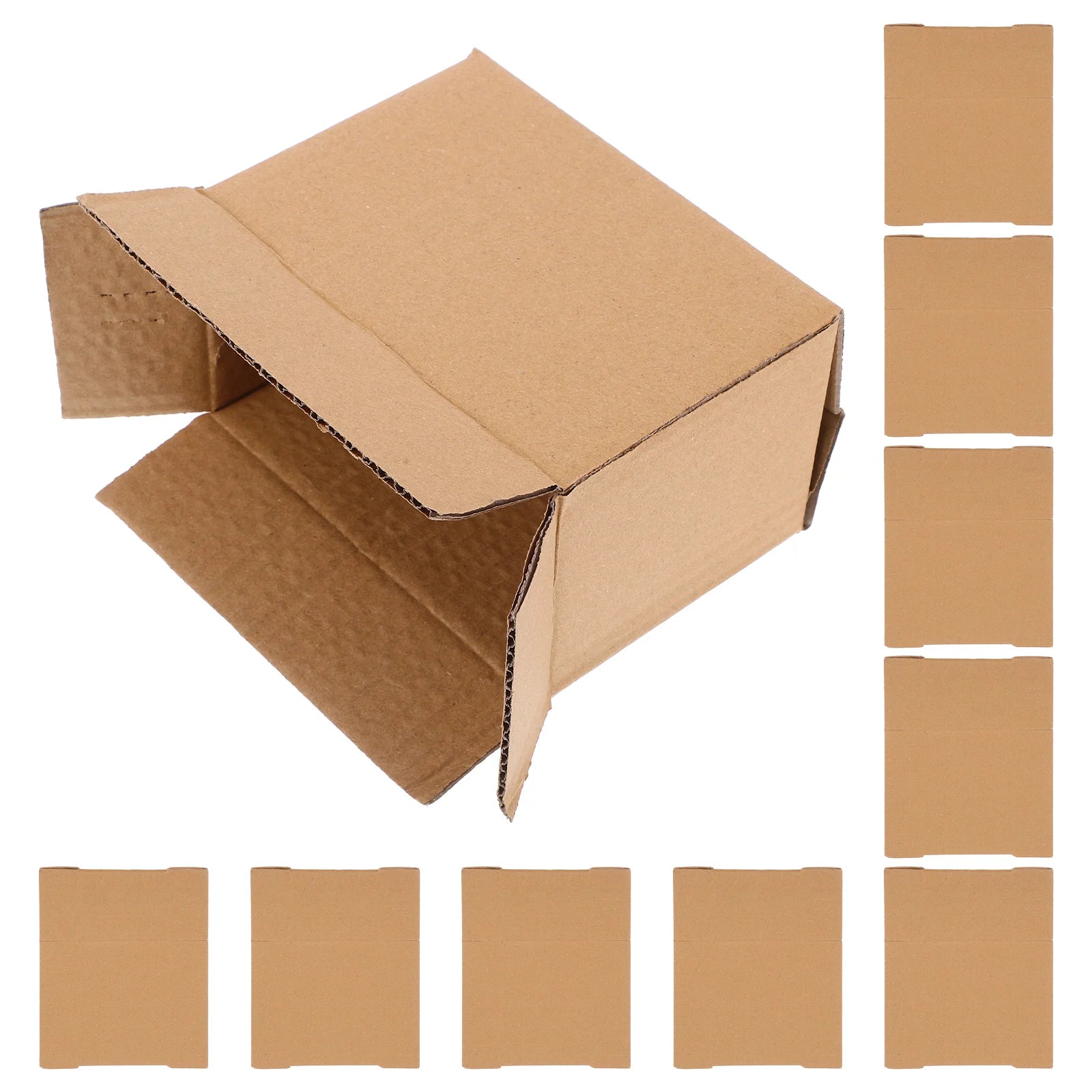 10 Pcs Corrugated Packaging Boxes Moving Carton Shipping Cardboard Reusable Safe Packing Mailing Container