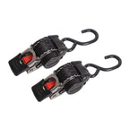 2 Pack Bolt-On Retractable Ratchet Straps Stainless Steel Ratchet Tie Down Straps Heavy Duty Auto Retracting Ratchet Straps