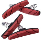 2Pairs V-shaped Silent Brake Pads Suitable For BMX Road Mountain Bike Silent Durable Brake Pads Bicycle Accessories