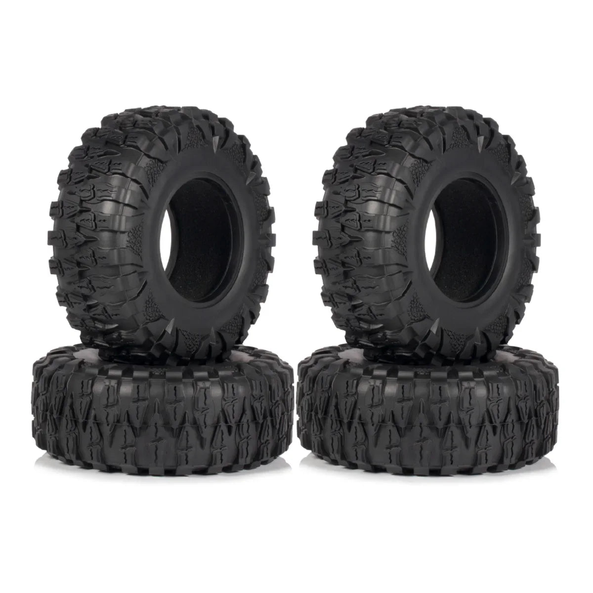 2.2'' Crawler Tires 120*45mm Rubber Tyre for 1/10 RC Trucks Car SCX10 II Capra Wraith TRX4 D90 CC02 RGT 86190 AXX4 YK4103 ZP1001