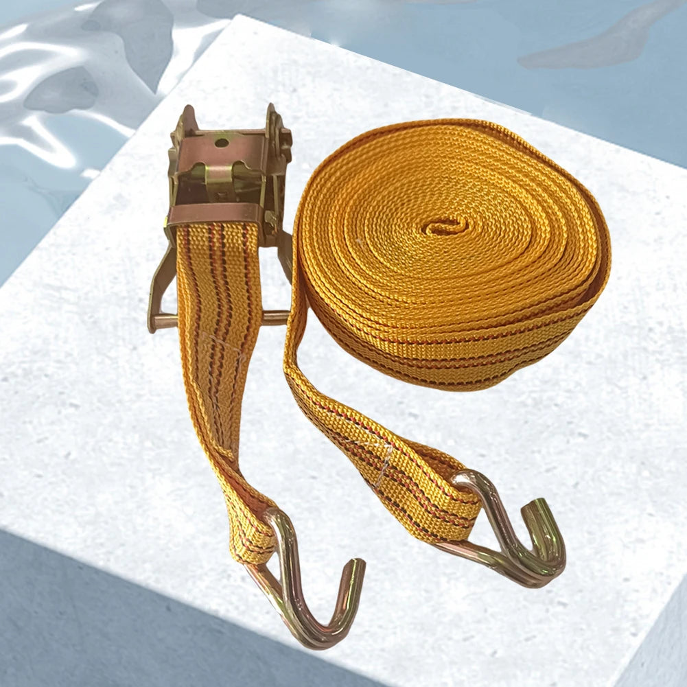 Double Hook Cargo Straps Thickened Ratchet Straps Universal Retractor Tie Down Straps Car Truck Strapping Rope Fastener Belt