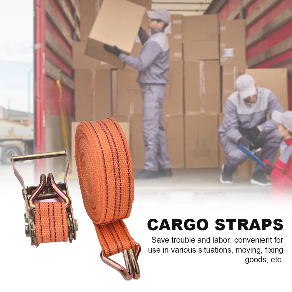 40mm Heavy Duty Ratchet Tie Down, 6/8/10M Truck Strapping, Binding Strap Rope with Tensioner for Secure Fastening Tow Strap