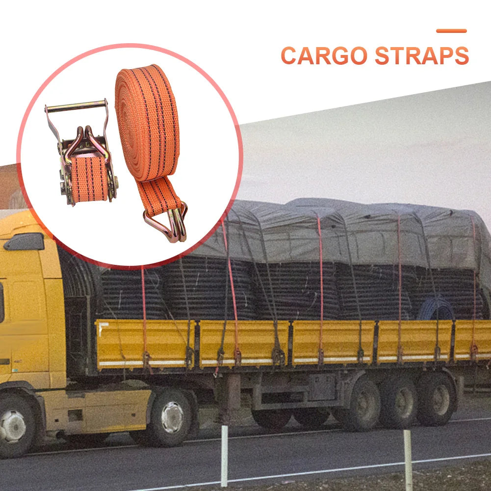 Ratchet Straps 40mm Claw Lorry Lashing Handy Straps 3/6/8/10 Meter Car Strapping Belt Tensioner Thickened Load Winch Towing Rope
