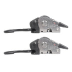 2 Pack Bolt-On Retractable Ratchet Straps Stainless Steel Ratchet Tie Down Straps Heavy Duty Auto Retracting Ratchet Straps