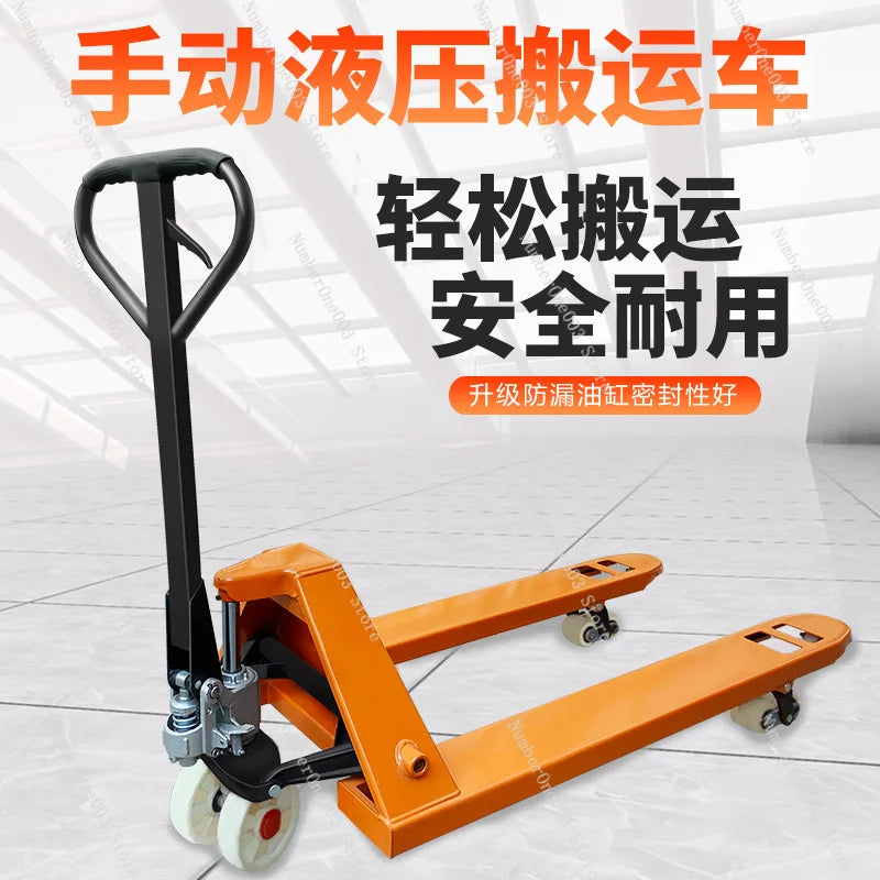 3 Ton Hand Pallet Truck Forklift Pulling Truck 5 Ton Ground Bull Special Manual Hydraulic Cart Hand Push Cart High Load-bearing