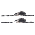 2 Pack Bolt-On Retractable Ratchet Straps Stainless Steel Ratchet Tie Down Straps Heavy Duty Auto Retracting Ratchet Straps