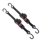 2 Pack Bolt-On Retractable Ratchet Straps Stainless Steel Ratchet Tie Down Straps Heavy Duty Auto Retracting Ratchet Straps