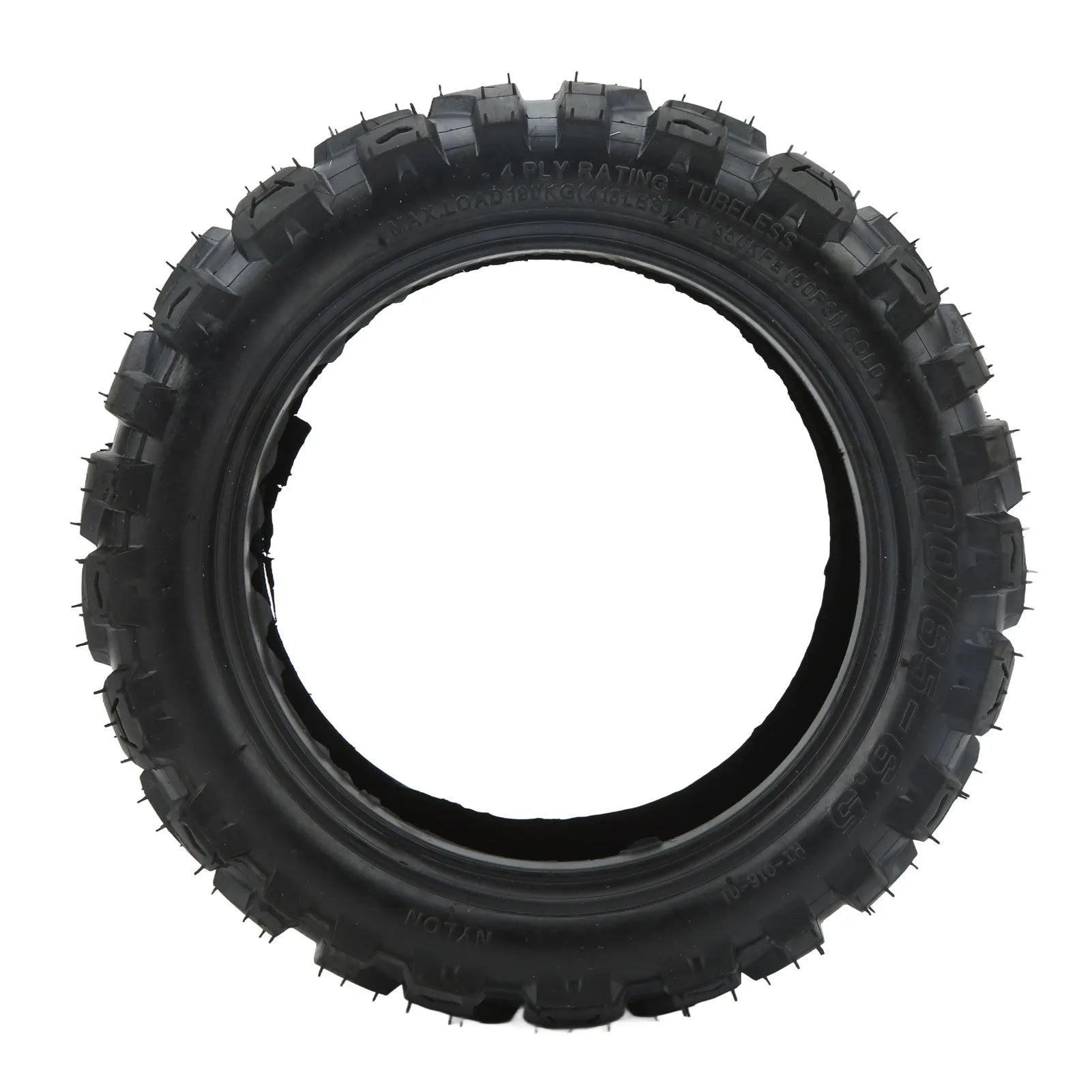 Electric Scooter Tire 100/65‑6.5 Tyre Replacement Anti Skid Off Road Thickened Rubber Vacuum Tire for Snowfield