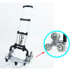 Foldable Trolley Climbing Stairs Cart Upstairs Cargo Transport folded Trolley with Wheels Trailer Truck Moving Tools