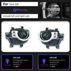Headlight Car For Great WEY Tank 300 2021-2024 автомобильные товары Lens Hella Hid H7 12V LED DRL Xenon Car supplies Accessories