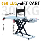 300KG Capacity Heavy Duty Folding Hand Truck Durable Utility Cart for Moving Electric Hand Truck Hydraulic Lift Table Cart