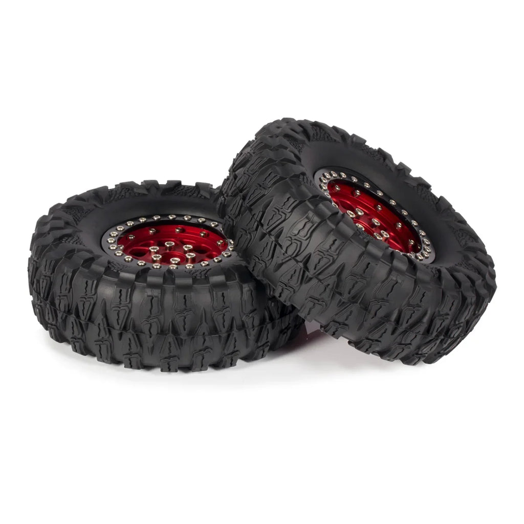 2.2'' Crawler Tires 120*45mm Rubber Tyre for 1/10 RC Trucks Car SCX10 II Capra Wraith TRX4 D90 CC02 RGT 86190 AXX4 YK4103 ZP1001