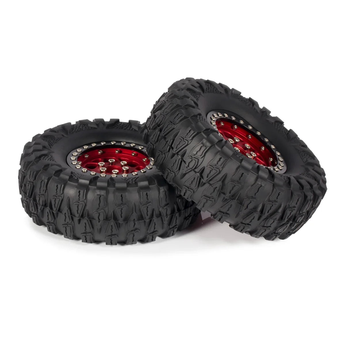 2.2'' Crawler Tires 120*45mm Rubber Tyre for 1/10 RC Trucks Car SCX10 II Capra Wraith TRX4 D90 CC02 RGT 86190 AXX4 YK4103 ZP1001