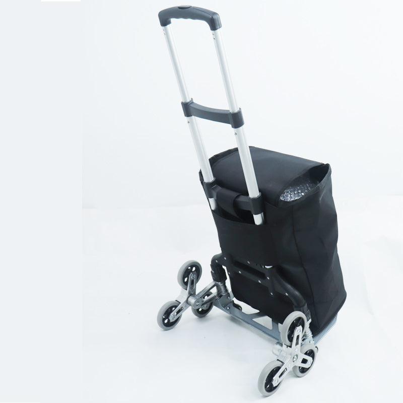 Foldable Trolley Climbing Stairs Cart Upstairs Cargo Transport folded Trolley with Wheels Trailer Truck Moving Tools
