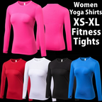 Long Sleeve Workout Shirts Women Quick Dry Gym Athletic T-Shirt Running Hiking Yoga Top with Thumb Hole Slim Fit