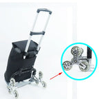 Foldable Trolley Climbing Stairs Cart Upstairs Cargo Transport folded Trolley with Wheels Trailer Truck Moving Tools
