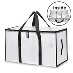 4/8/10 Pack Extra Large Moving Bags with Zippers Carrying Handles Heavy Duty Storage Tote Moving Boxes for Space Saving