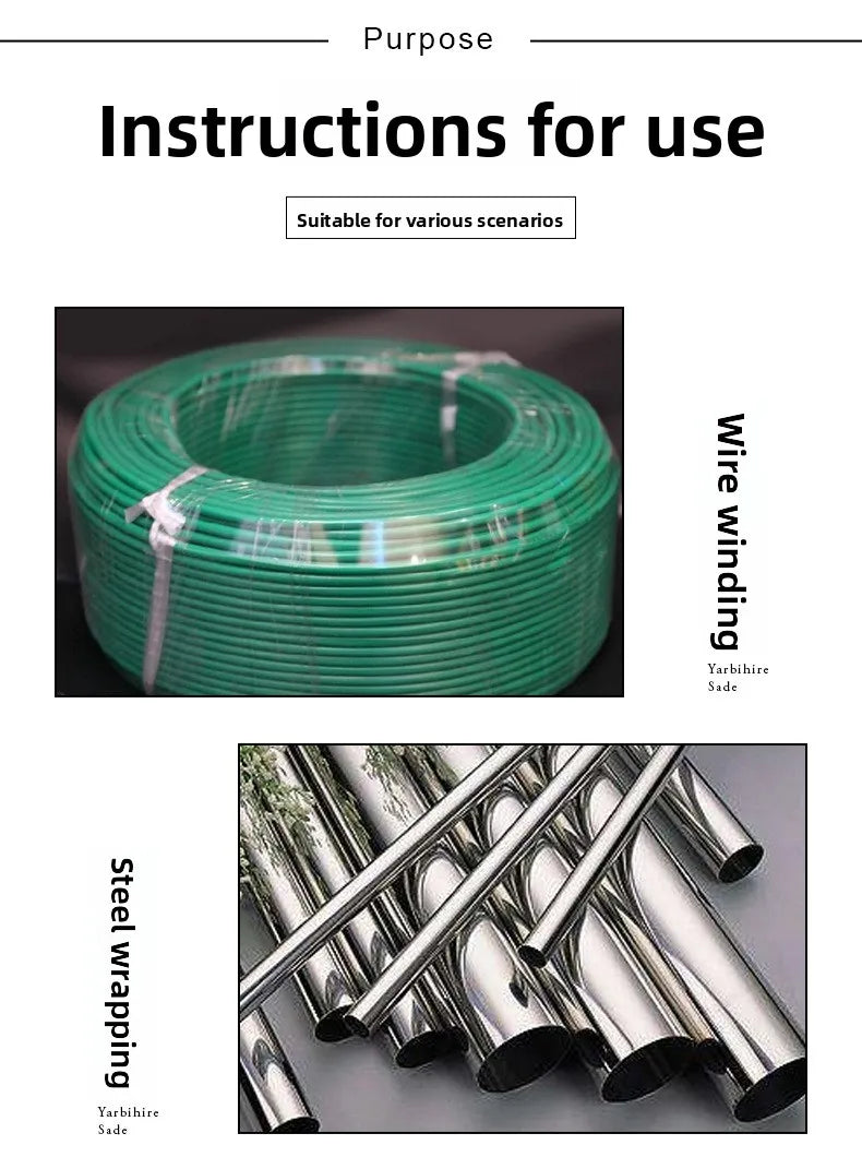 PVC Stretch Wrap Roll - Industrial Self-Adhesive Packing Film for Bundling, Palletizing & Wire Protection