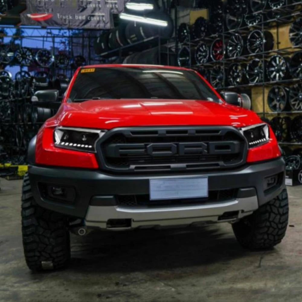 Car LED Head Lights For 2015-2021 Ford Ranger Everest T6 FL T7 T8 Raptor Endeavour Type Head lamp LED Headlight Dual Projector