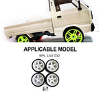 Plastic Durable Wheel Rims Tyre RC Wheel Rims Tyre For 1/10 WPL D12 RC Car Upgrade Parts