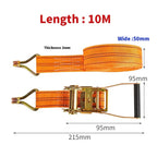 Ratchet Straps 1/3/5/10 Meter Claw Lorry Lashing Handy Straps Thickened Car Strapping Belt Tensioner Binding Strapping Tensioner