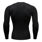Men's Long Sleeves Fitness T-shirt Gym Compression Dry Fit T-shirt Sportswear Spring And Autumn Outdoor Sports Running Tees Tops