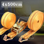 Double Hook Cargo Straps Thickened Ratchet Straps Universal Retractor Tie Down Straps Car Truck Strapping Rope Fastener Belt