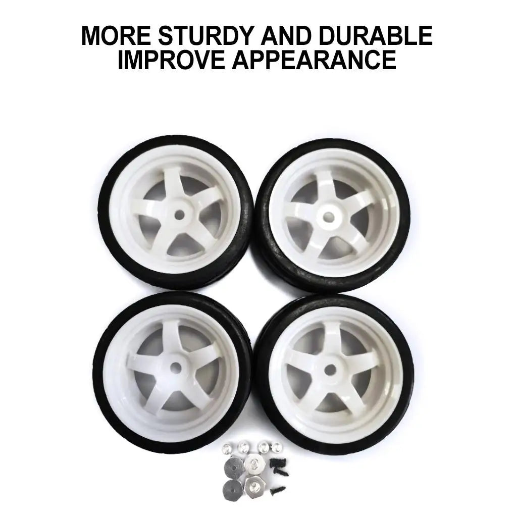 Plastic Durable Wheel Rims Tyre RC Wheel Rims Tyre For 1/10 WPL D12 RC Car Upgrade Parts