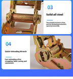 Ratchet Straps 1/3/5/10 Meter Claw Lorry Lashing Handy Straps Thickened Car Strapping Belt Tensioner Binding Strapping Tensioner