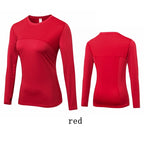 Long Sleeve Workout Shirts Women Quick Dry Gym Athletic T-Shirt Running Hiking Yoga Top with Thumb Hole Slim Fit
